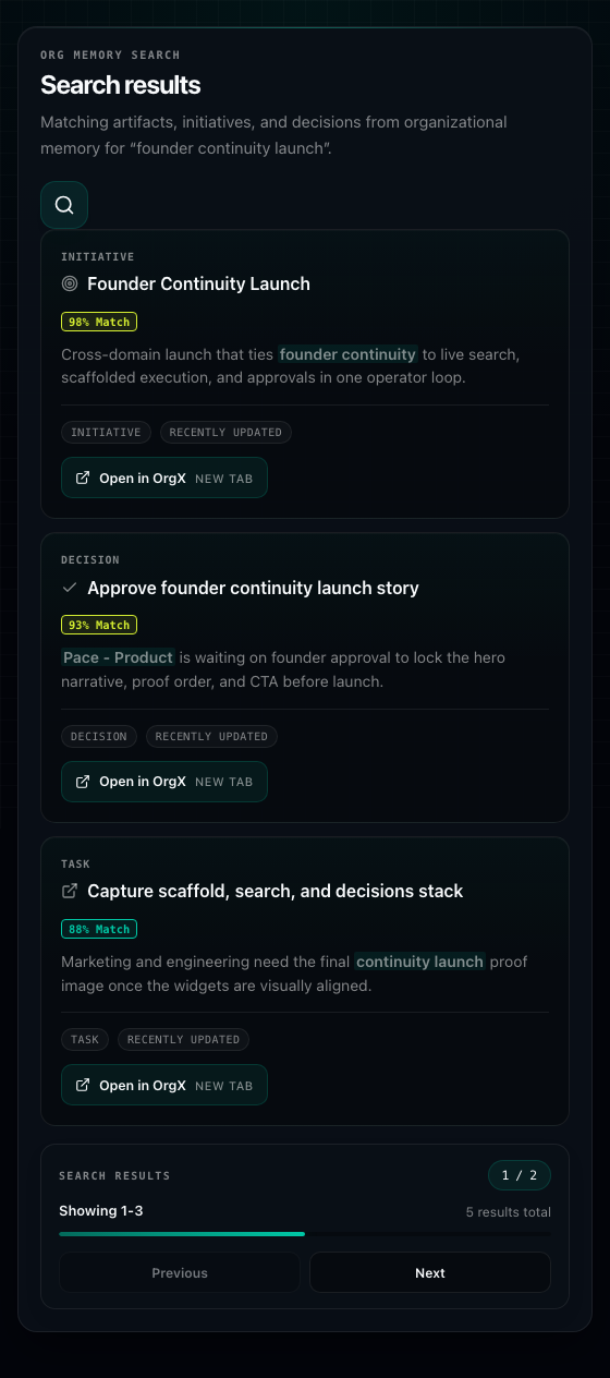 Search Results widget demo